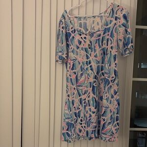 Lilly Pulitzer Blue and Pink Dress
